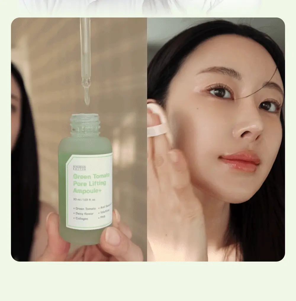 [모공타이트닝앰플/4중모공개선] 성분에디터 그린토마토 NMN 포어 리프팅 앰플 40ml 상세페이지 6